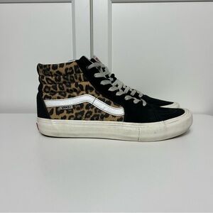 Vans sk8 hi Leopard Print High-Top Sneakers pro